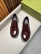 Gucci Man Red Calfskin Business Leather Shoes 042883 (4)_th.jpg
